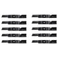 482878 482462 481707 48108 Ten 18" x 5/8" Mower Blades for 52" Scag