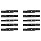 Qty 10: Notched Air-Lift Blade Fits Ferris Replaces 1521227