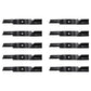 Qty 10: Notched Air-Lift Blade Fits Bad Boy Replaces 038-3000-00