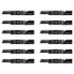 Qty 12: Notched Air-Lift Blade Fits Bunton Replaces 6294