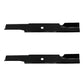 36" Rotary High Lift Lawnmower 2 Blade Set 3" Wide HD Lesco 050125 050140