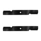 36" Rotary High Lift Lawnmower 2 Blade Set 3" Wide HD Lesco 050125 050140
