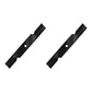 36" Rotary High Lift Lawnmower 2 Blade Set 3" Wide HD Lesco 050125 050140