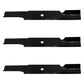 52" Rotary High Lift Lawnmower 3 Blade Set 3" Wide HD 5/8" CH Fits John Deere