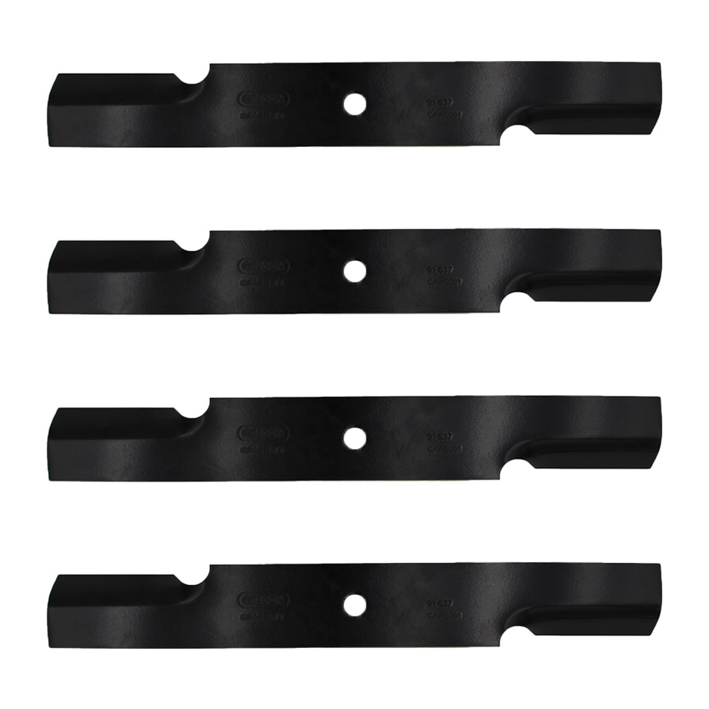 QTY 4: Notched Air-Lift Blade
 Fits Jacobsen Replaces 390655
