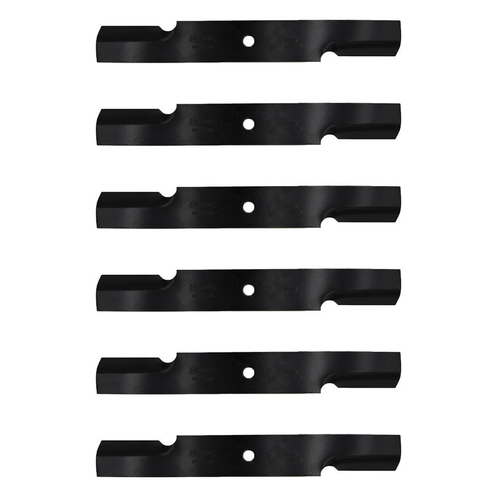 Fits Toro 105-7781-03 High Flow Blade for Zero Turn Lawn Mower - Set of 6