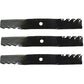Set of 3-48" Predator Mulching Mower blades to fit Fits John Deere M136185