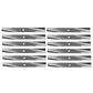 12 Blades Fits John Deere M41967 AM31100 300 Series Model 46-47-48 48