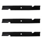 3PK EXTREME Duty Blades for Scag Turf Tiger Cheetah 61" Cut Deck 482879 482881