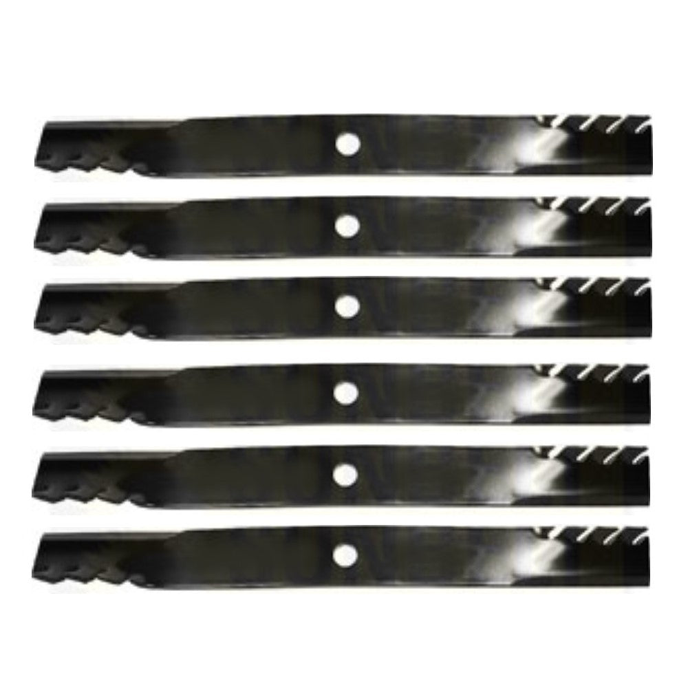 6 Pack 396-743 G6 Fits Gator Mulcher Blades Fits John Deere TCU15882 72"
