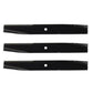 (3) Heavy-Duty Fits Hi-Lift Blades For Dixie Chopper Lawn Mower with 60 Deck 302