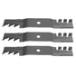 M127500 Set/3 Mulching Blades Fits John Deere 48" X300 X304 X320 X324 X360