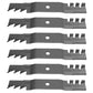 6 Pk Mulching Blades Fits John Deere M145476 M127500 Z425 Z435 Z445 48" Decks