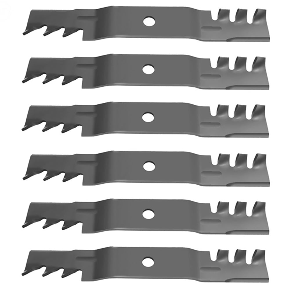 6 Pk Mulching Blades Fits John Deere M145476 M127500 Z425 Z435 Z445 48" Decks