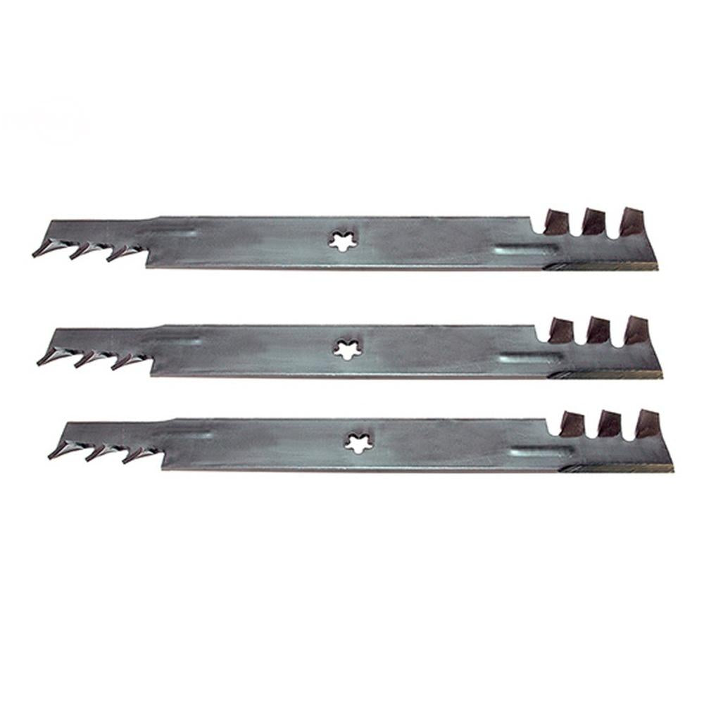Qty 3: Toothed Mulching Blade Fits Poulan Replaces 134149-TOOTHED
