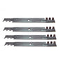 4 Pack Toothed Mulching Blades Fits Craftsman Fits Husqvarna 42" Deck