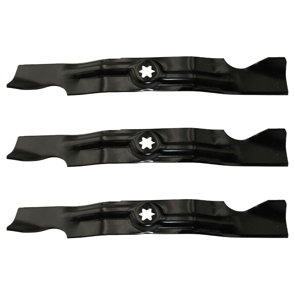 Zero-Turn Mower Blades Fits Cub Cadet RZT 50" Deck 742-04053B 942-04053C Pack of 3