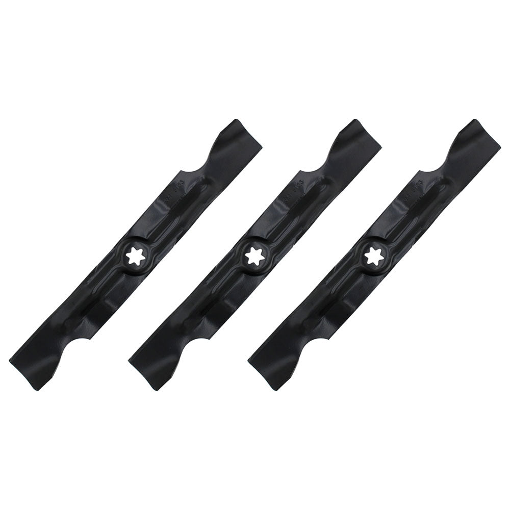 Set of 3 Blades for 50" decks Fits Cub Cadet Makes & Models 942-04053A LTX1050