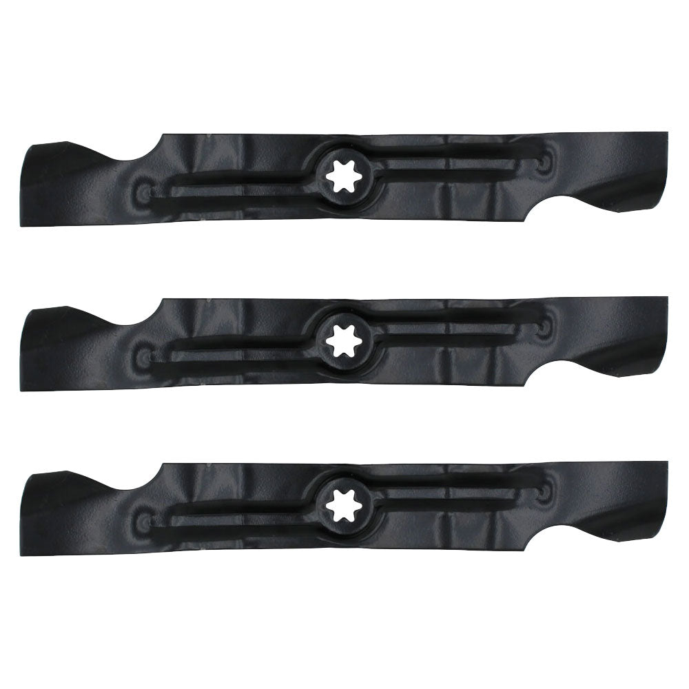 Set of 3 Blades for 50" decks Fits Cub Cadet Makes & Models 942-04053A LTX1050