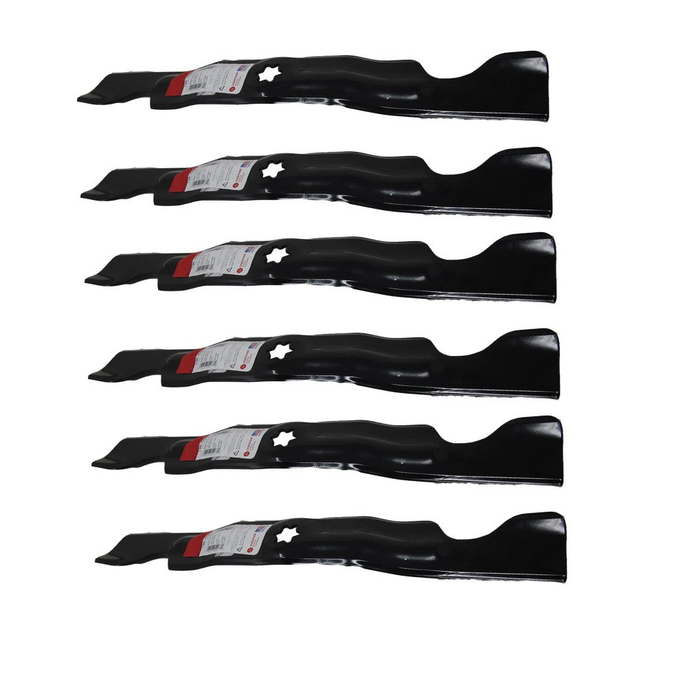 Qty 6: 2-in-1 Mower Blade
 Fits Massey Ferguson Replaces 742-04053B