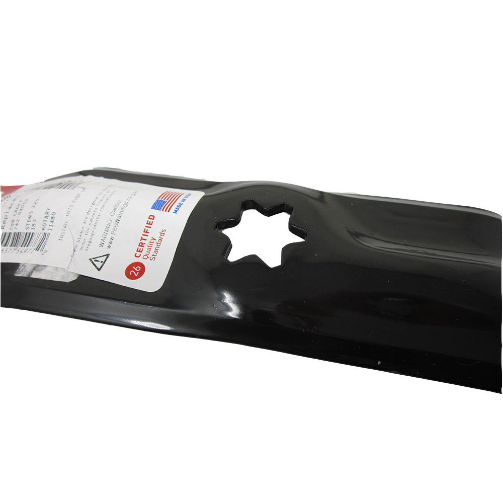Qty 6: 2-in-1 Mower Blade
 Fits Massey Ferguson Replaces 742-04053B