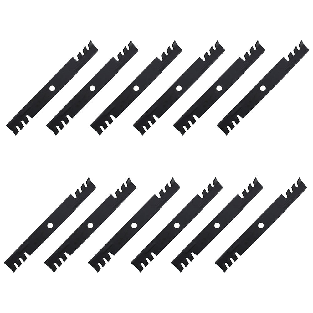 Qty 12: Toothed Mower Blade  Fits Exmark  1165174S