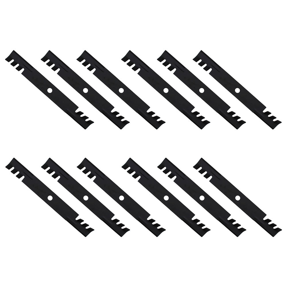 Qty 12: Toothed Mower Blade  Fits Exmark  1165174S