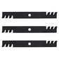 Qty 3: Toothed Mower Blade Fits Exmark Replaces 103-6393