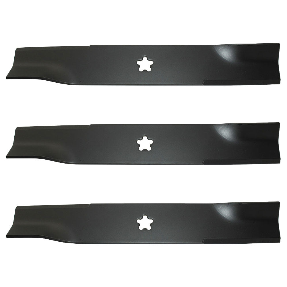 Set of 3 Fits Yazoo Fits Kees 48" Predator mulching blades 539113425 539-113425