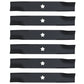 Pack of Six High Lift Blades Fits Snapper ZEKH48240 95087 Fits Kees 539 113425