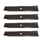 Set of (4) AM30698 14" XHT Mower Blades Fits John Deere Riding Mowers