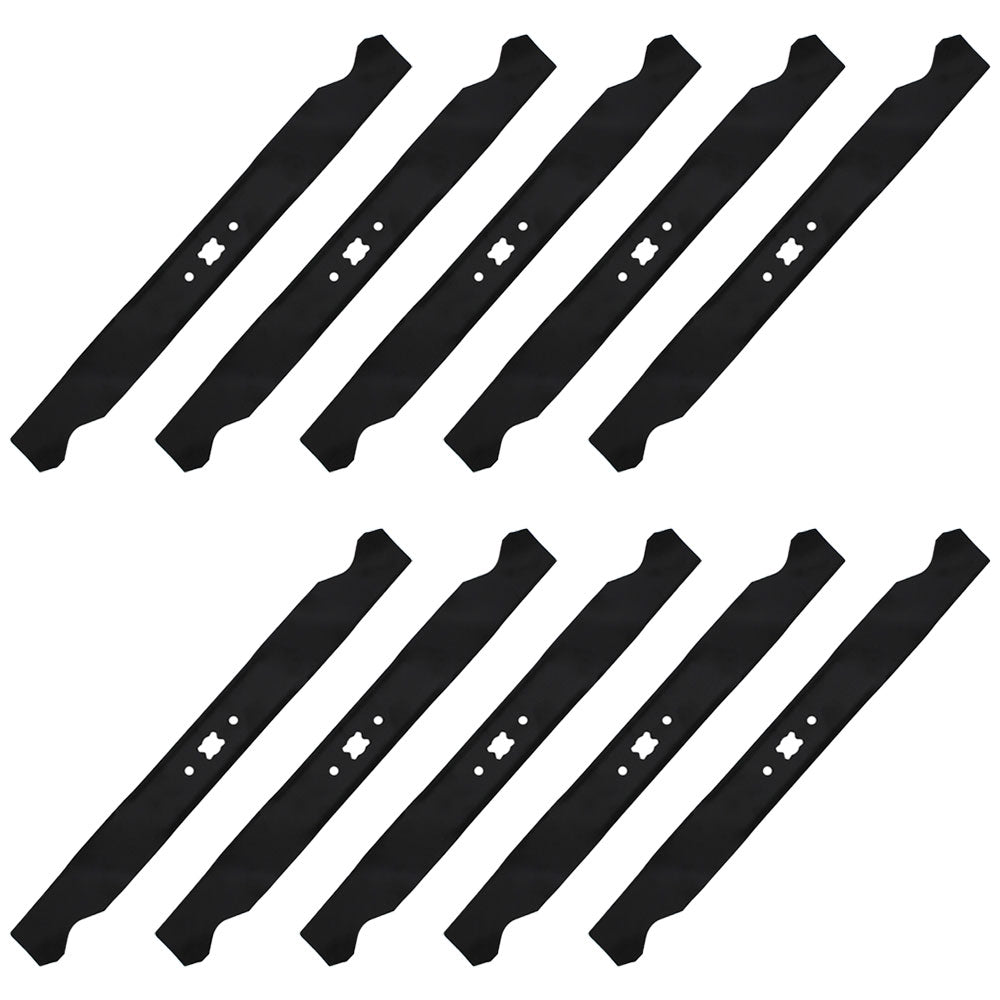 Qty 10: Mulching Blades  Fits Oregon Replaces 198-049