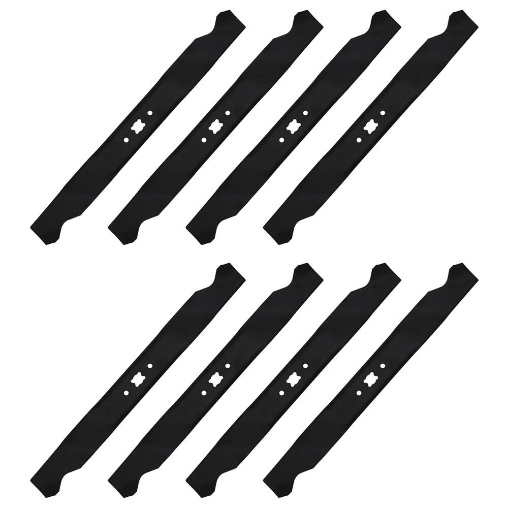 Qty 8: Mulching Blades  Fits Oregon Replaces 198-049
