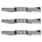 70000-25004 Set of 3 Mower Blades Fits Kubota 54" 76529-34330