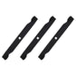 Set of Three (3) Blades Fits Husqvarna LTH2142 532127843 532138498 532138971