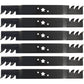 Qty 6: Mulching Blade
 Fits Husqvarna Replaces 580-244001
