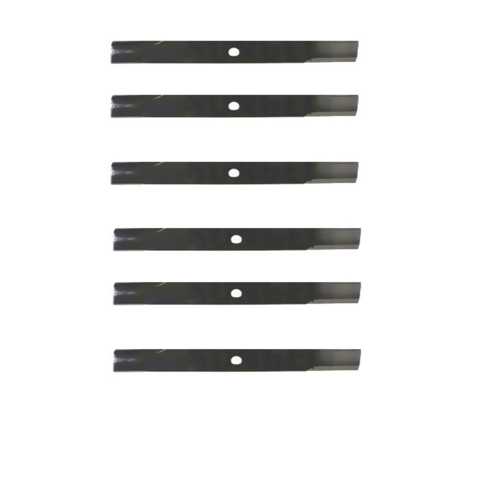 Qty 6: Medium-Lift Blade Fits John Deere Replaces M128485