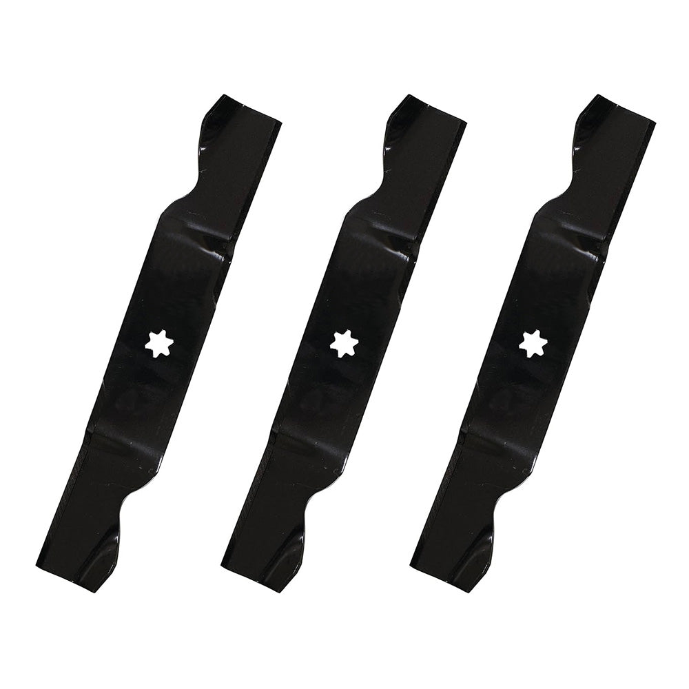 Set of 3 18-1/2" x 6 Point Star MTD 742-0677 54" Rider