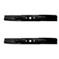Set of 2 21 3/16" x 6 Point Star Heavy Duty Mower Blades MTD 742-04308 742-04312