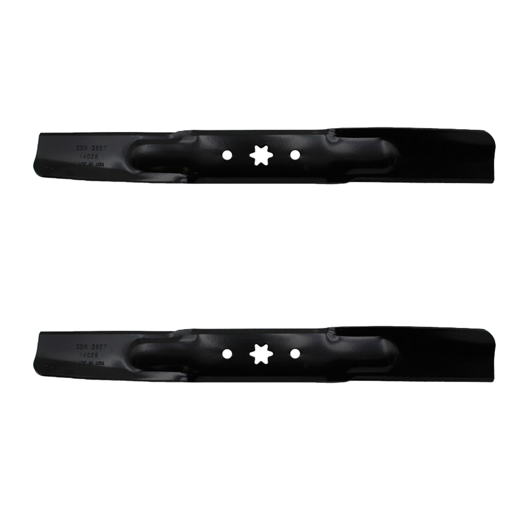 2 Fits Hi-Lift Blades For MTD Fits Cub Cadet LTX1042 RZT42 XT1-LT42 XT2-LX42 KH