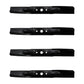 4 XHT HD Blades Fits Troy Bil Pony Bronco Colt XP Mowers 942-04308 With 42" Deck