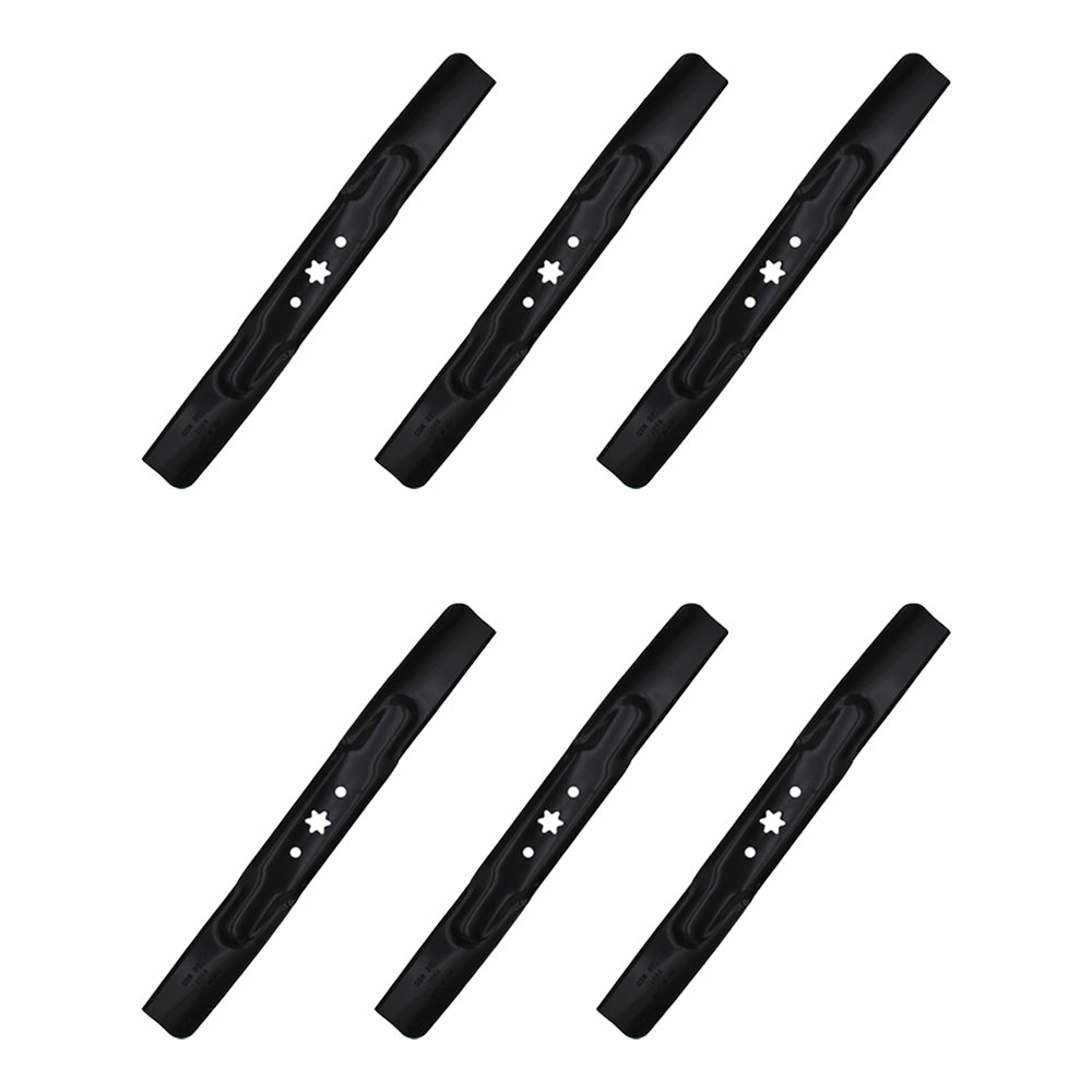 490-110-M108 Pk of 6 Blades For Troy Bilt Riding Mowers TB1942 13A 13W Pony Bron