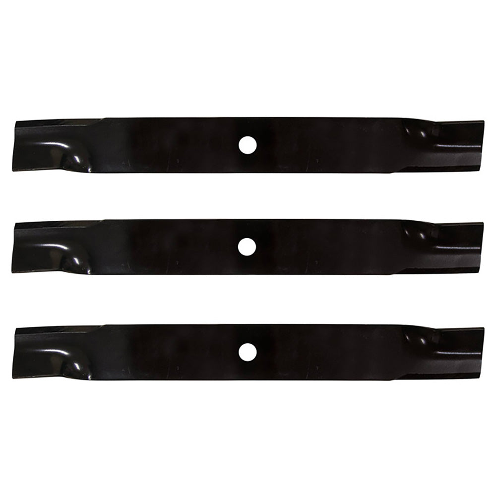 3 New HD Hi Lift Blades for 72" 7 Iron Mower Deck Fits John Deere TCU15882
