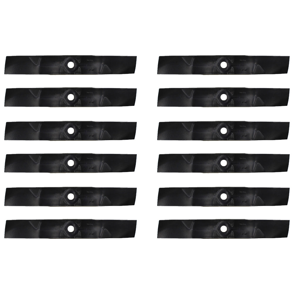 (12) Lawn Mower Blades Fits John Deere X500 X520 X534 X540 X570 Replaces M145476