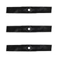 Set of 3 Blades Fits John Deere M145476 M127500- Z425 Z435 Z445 48" Cuts 10291