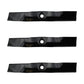 Set of 3 Heat Hardened Blades Fits John Deere M145476 M127500 M127673