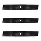 Set of 3 XHT mower blades to fit Fits John Deere 48" GT225 GT235 245 255
