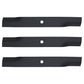3 Rotary High Lift Blades Fits 50" Fits Toro Timecutter Z SS5000 Z5000 Z5030 SS5