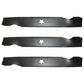 (3) Lawn Mower Blades For 50" Deck Fits AYP 137380 Fits Husqvarna Fits Poulan