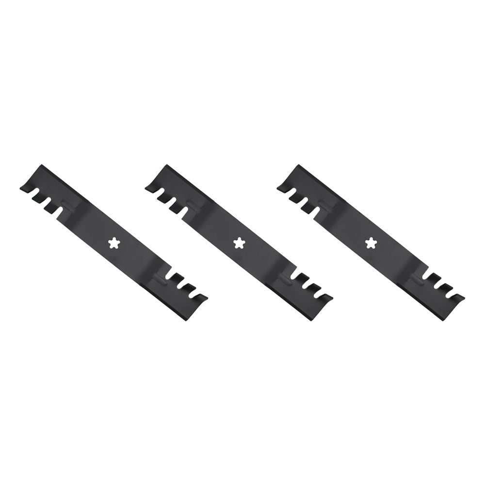 (3) Toothed Mulching Blades - 18 1/2" Replaces AYP/ROPER/SEARS: 187254 187255